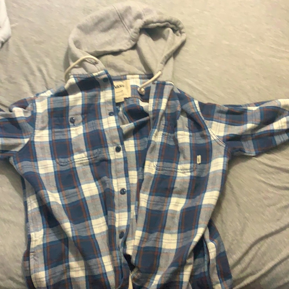 Vans medium sized hooded flannel